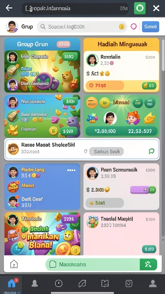 Menampilkan tampilan mesin slot dengan tema laut.
