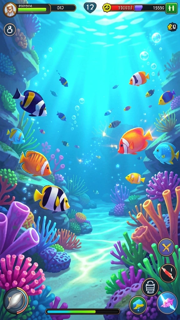 Tampilan awal game yang menarik dan penuh warna.