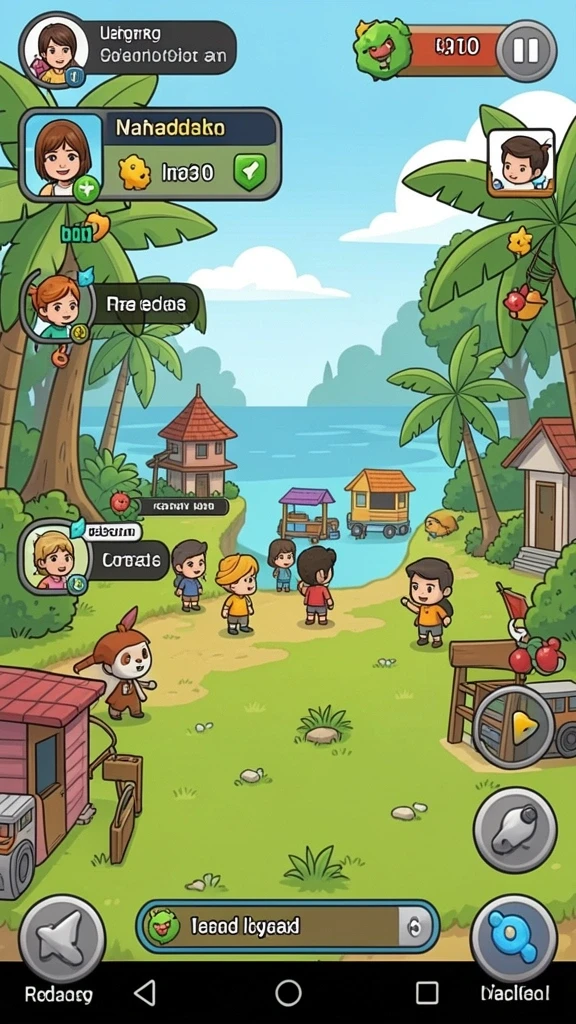 Karakter dengan desain unik dan gaya bertarung masing-masing.