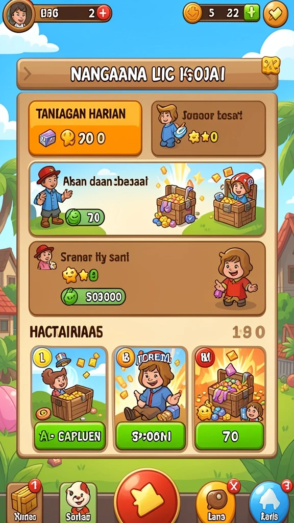 Fitur mode permainan yang beragam dan mengasyikkan.