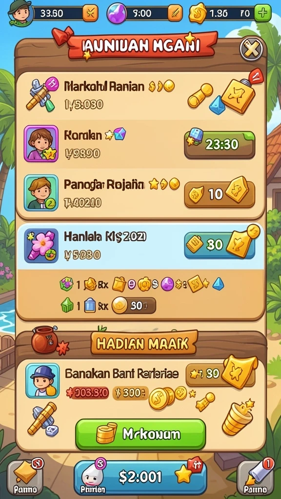 Screenshot menunjukkan dunia penuh warna dan detail.