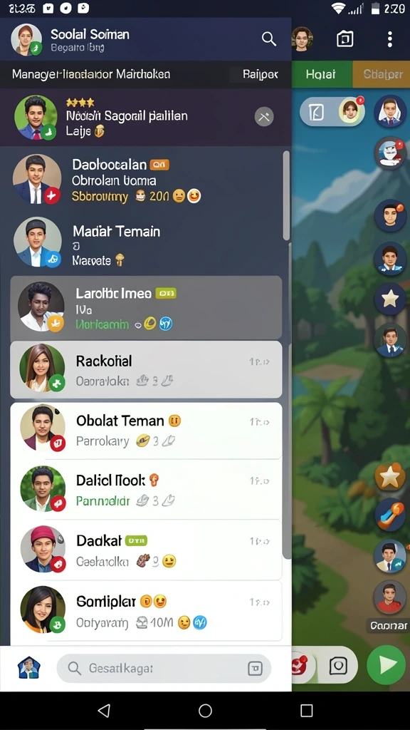 Karakter dengan desain unik dan menarik.