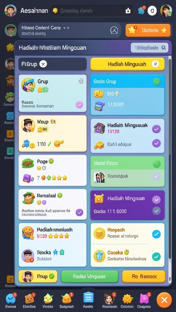 Tampilan awal yang menarik dan informatif.