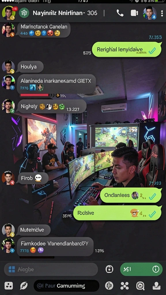 Menampilkan mode multiplayer dengan teman-teman.