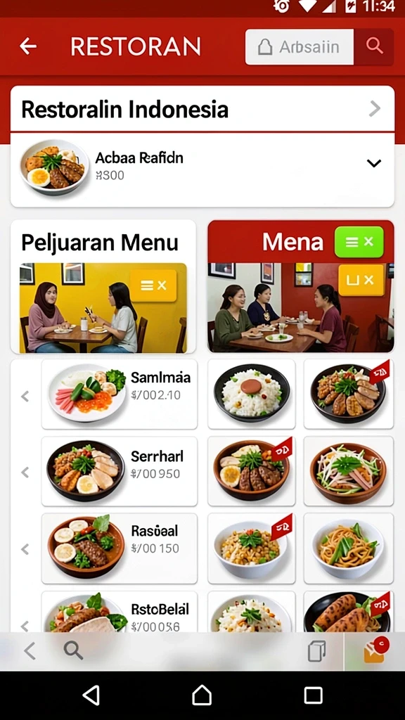 Tampilan antarmuka yang user-friendly dan mudah dinavigasi.