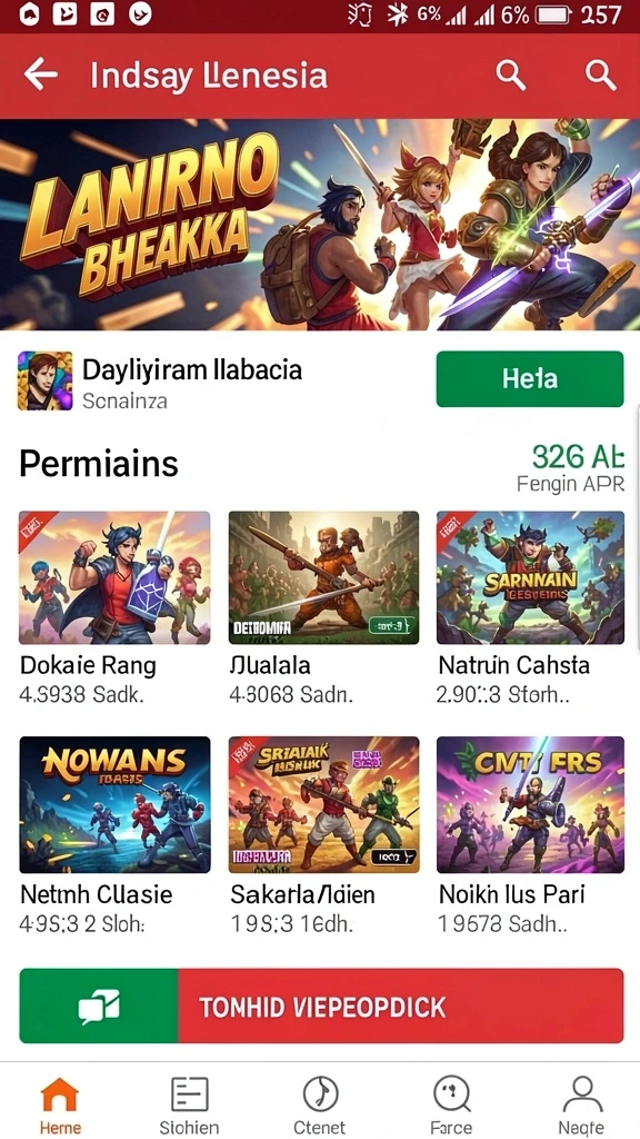 Tampilan awal GF777 yang memukau dan interaktif.