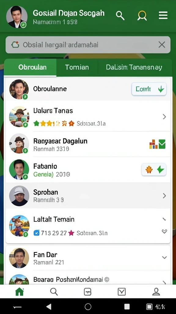 Screenshot menunjukkan antarmuka permainan yang menarik dan user-friendly.
