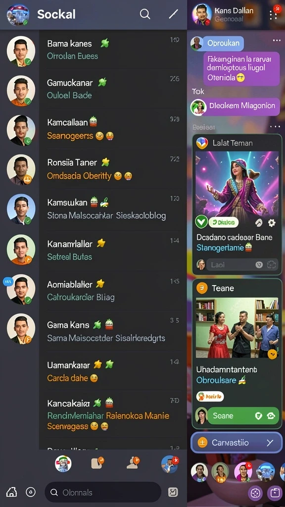 Pemandangan fantastis dari dunia dalam K3K3.