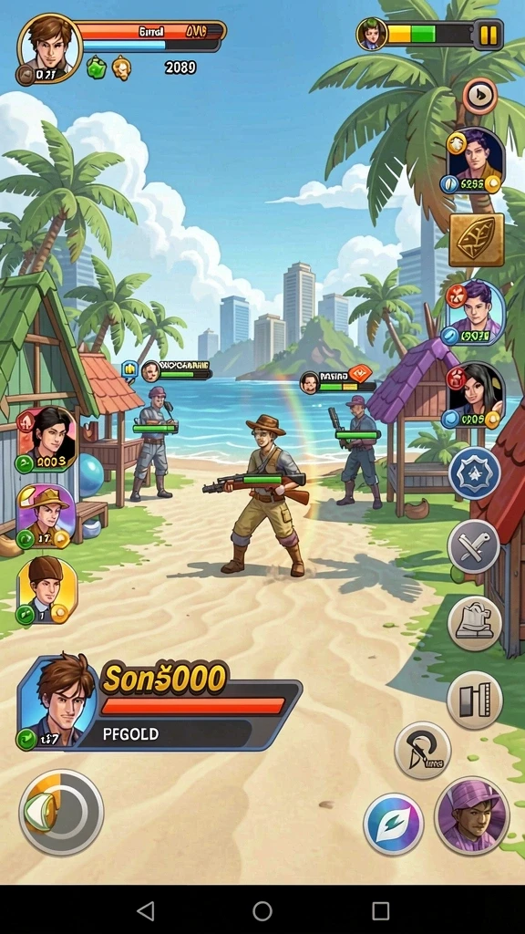 Keseruan pertarungan di level yang lebih sulit.