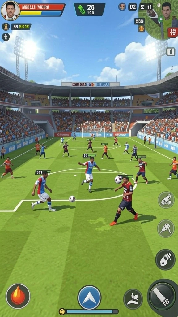 Karakter utama dalam aksi menakjubkan di dunia game.