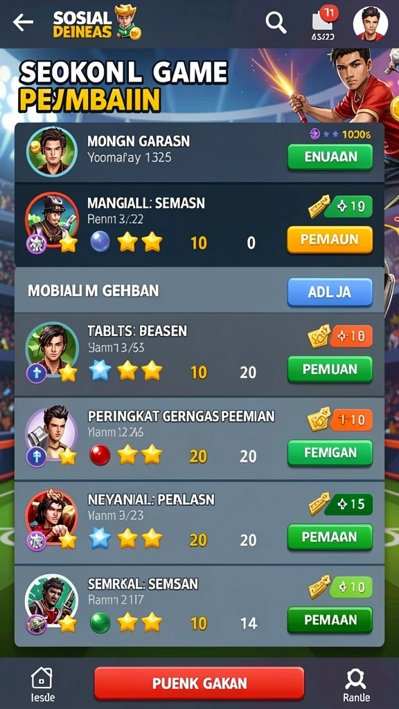 Mode multiplayer untuk bersaing dengan teman.