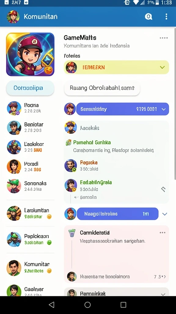 Tampilan antarmuka yang bersih dan modern.