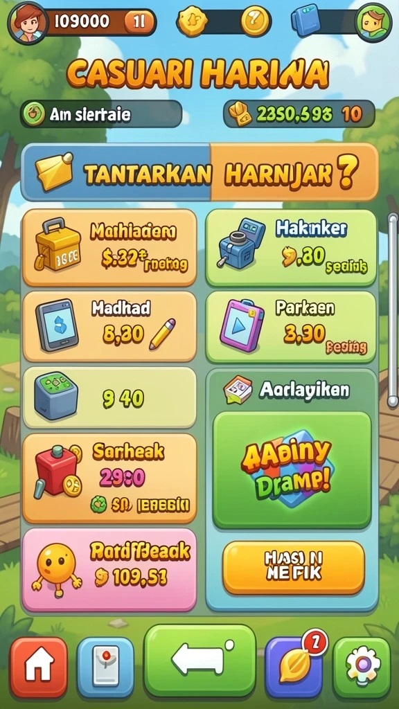 Tampilan antarmuka yang menarik dan modern.
