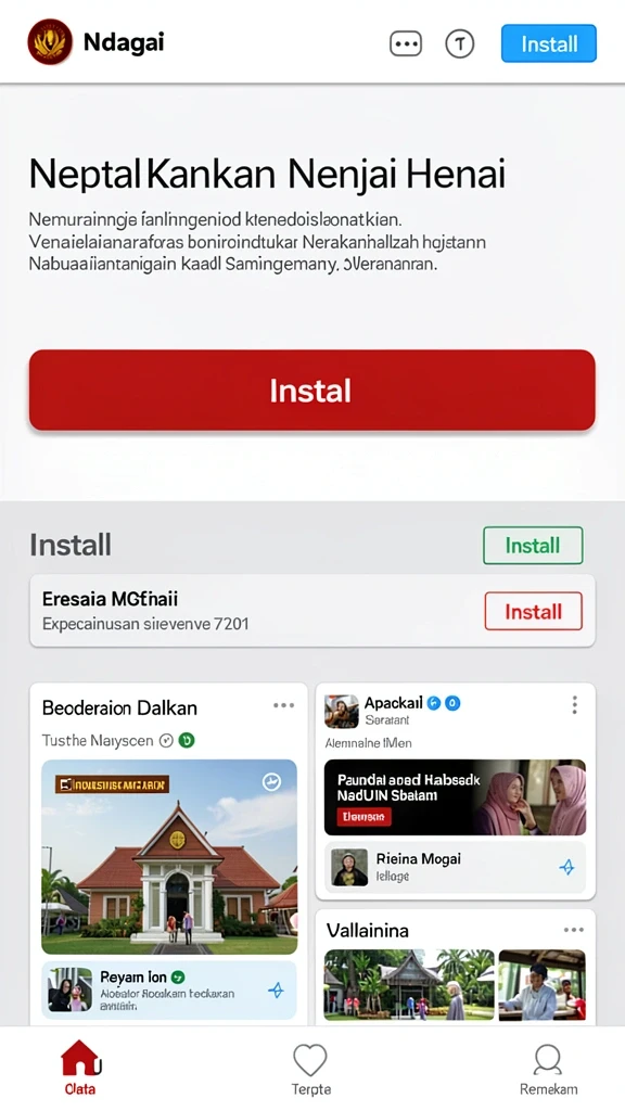 Tampilan antarmuka yang intuitif dan menarik.