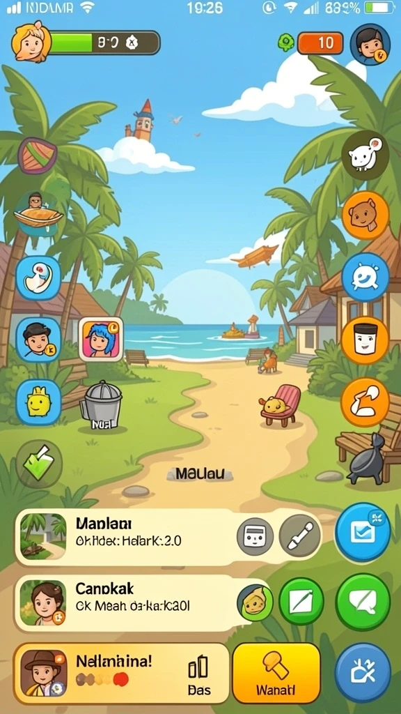 Tampilan antarmuka utama RAJAKING yang user-friendly.