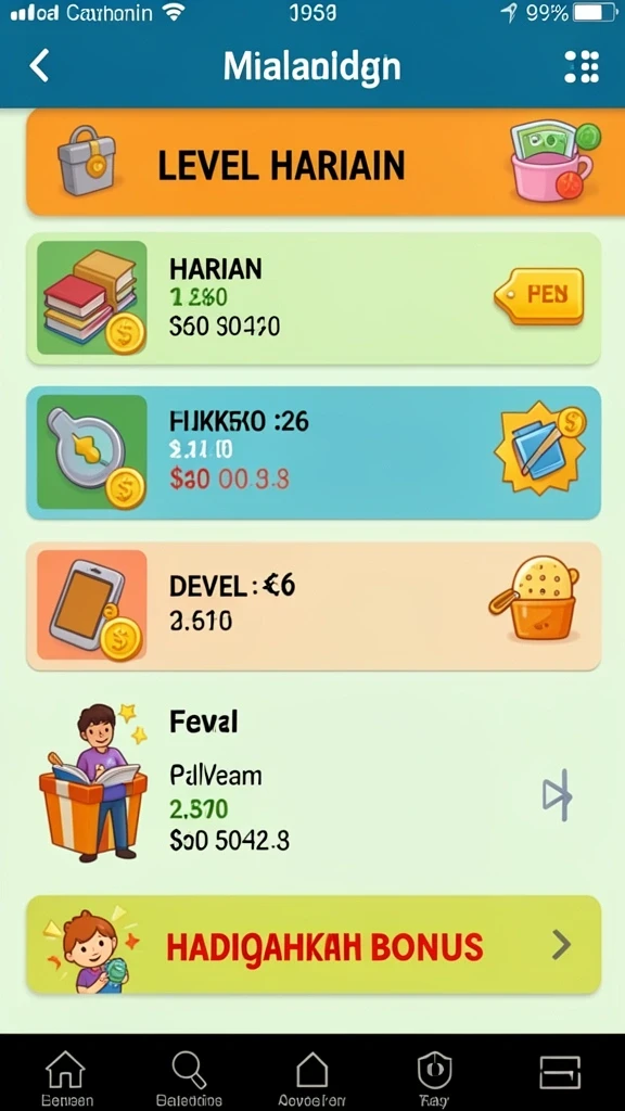 Screenshot berbagai hadiah menarik yang bisa dimenangkan.