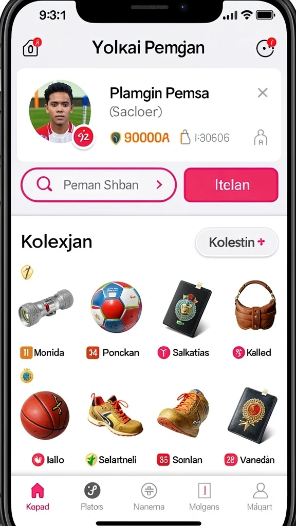 Tampilan awal RAJAPOLA yang menarik.