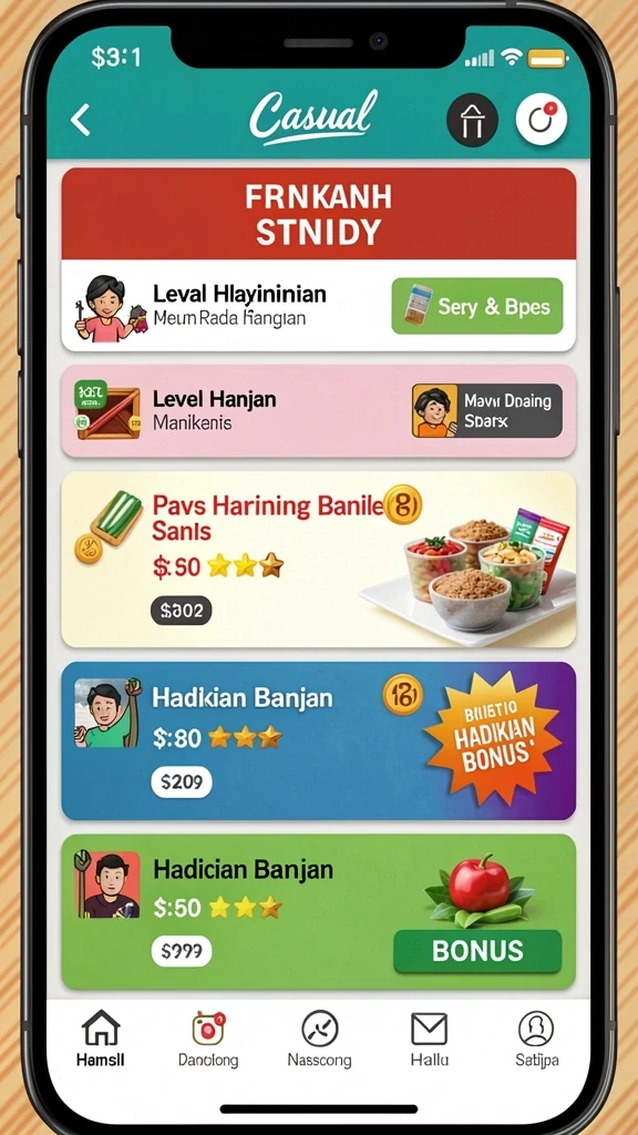 Mode permainan yang beragam dan menantang.