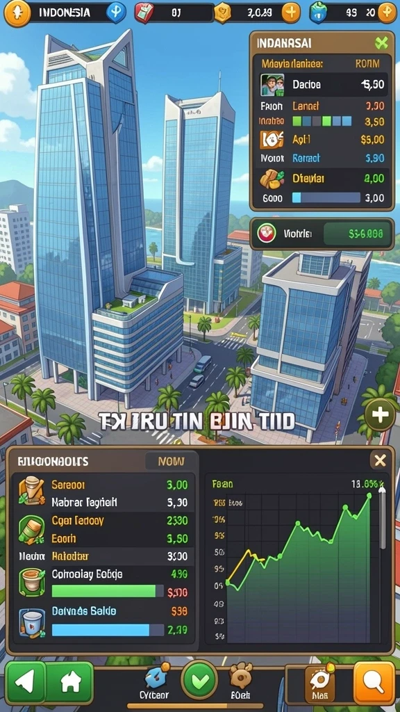 Screenshot menunjukkan antarmuka permainan yang menarik.