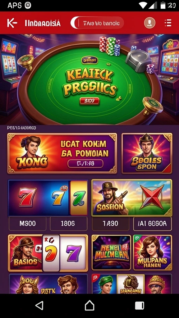 Tampilan antarmuka utama TEGALTOTO yang menarik.
