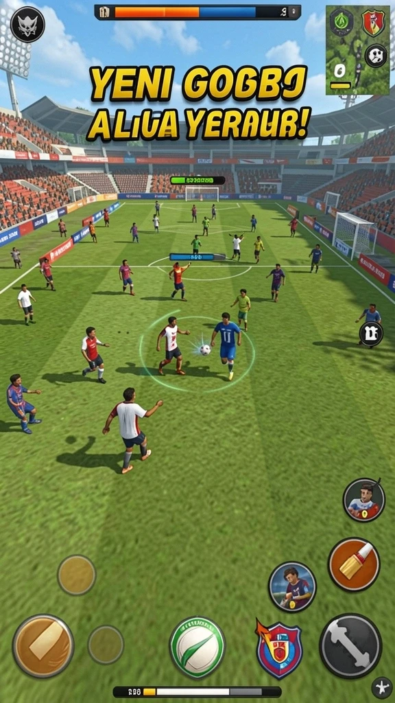 Grafik latar belakang yang spektakuler saat terbang.